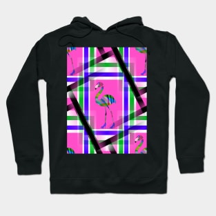 Chic Flamingo Pattern Hoodie